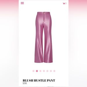 REZEK studio pink shiny disco hustle pants